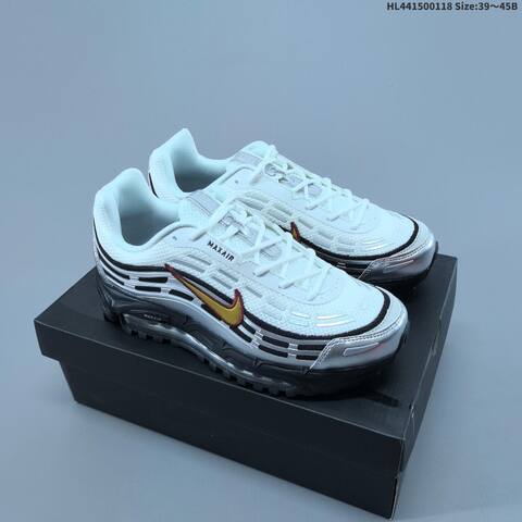 Nike Air Max TL 2 5 White Silver Black Gold Red EU 39-45 Running Shoe - Unisex (BS-61926)