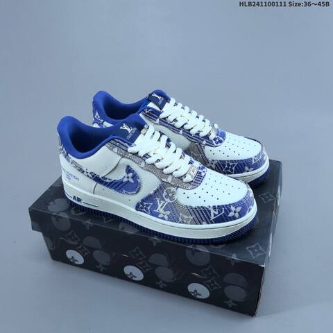 Nike Air Force 1 07 LV8 Dark Grey Off White EU 36-45 Sneaker - Unisex (BS-62057)