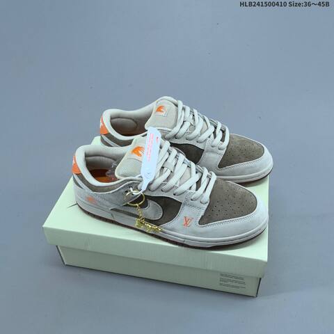 Nike Dunk SB Low Supreme White Brown Black Red EU 36-45 Skate Shoe - Unisex (BS-60832)