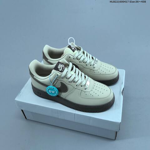 Nike Air Force 1 07 Low Light Blue Pale Yellow Navy White EU 36 45 Sneaker EU 36-45 - Unisex (BS-60673)