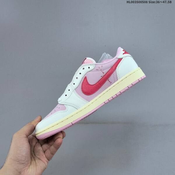 Jordan Travis Scott x Air Jordan 1 Low Pink/White/Red EU 36-47.5 basketball