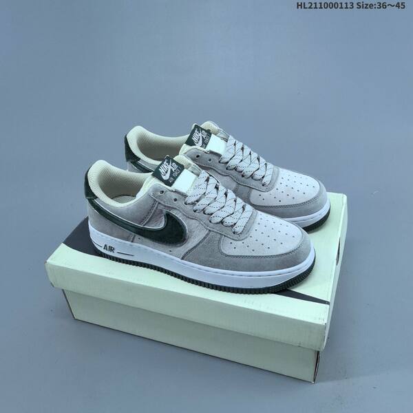 Nike Air Force 1 07 Low light grey white blue orange EU 36-45 sneaker