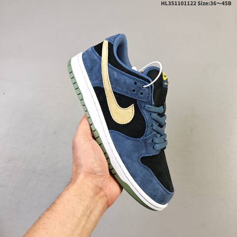 Nike SB Dunk Low Black Blue Red White Olive EU 36-45 Skate Shoe - Unisex (BS-63256)
