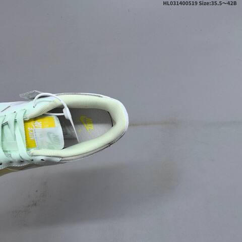 Nike Air Force 1 Shadow Mint Green Pale Yellow White EU 35 5-42 Sneaker - Unisex (BS-60253)