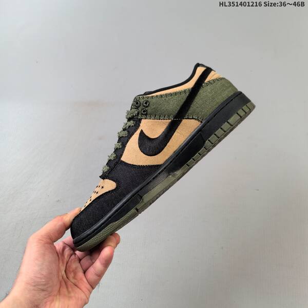 Nike SB Dunk Low white black blue tan olive EU 36-46 skate shoe