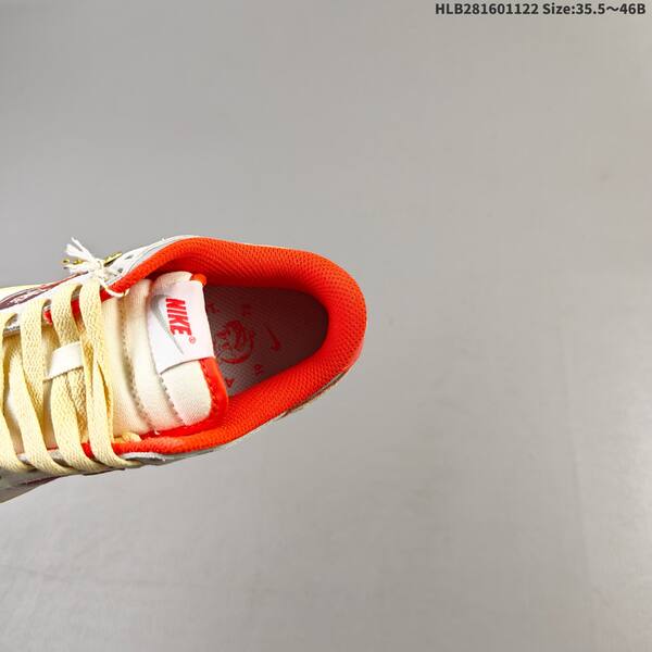 Nike SB Dunk Low grey red pale yellow orange EU 35 5-46 skate shoe