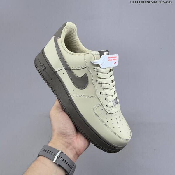 Nike Air Force 1 07 light beige dark brown EU 36-45 skate shoe