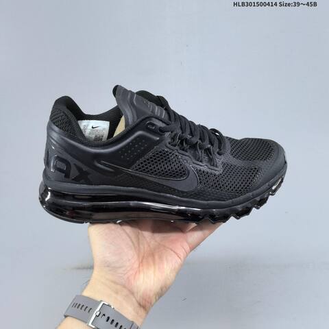 Nike Air Max 2013 Black Gold White Silver EU 39-45 Running Shoe - Unisex (BS-60754)