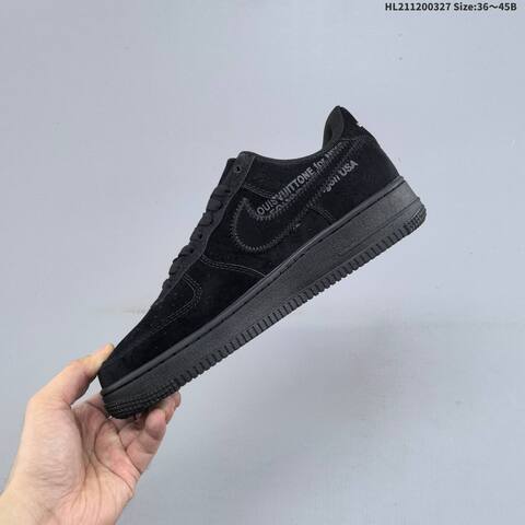Nike Air Force 1 07 Black White Gold EU 36-45 Sneaker - Unisex (BS-61103)