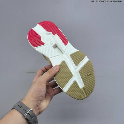 On Cloudnova X 25 Khaki White Red EU 36-45 Running Shoe Running Sneakers - Unisex (BS-69631)