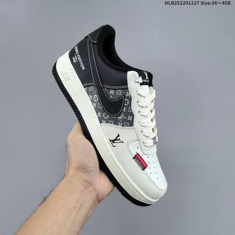 Nike Air Force 1 07 Low Off White Black Dark Gray EU 36-45 Sneaker - Unisex (BS-62384)