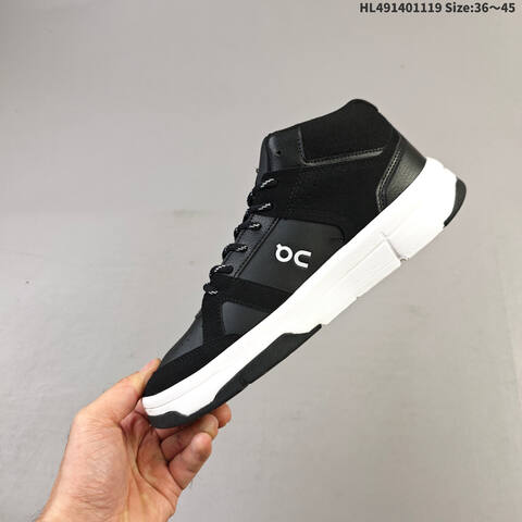 On Running THE ROGER Clubhouse Mid White Black EU 36-45 Sneaker Casual Sneakers - Unisex (BS-69804)