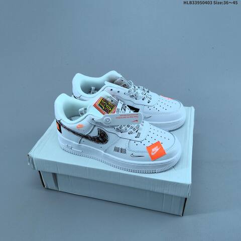 Nike Air Force 1 07 Black White Yellow EU 36-45 Sneaker - Unisex (BS-60949)