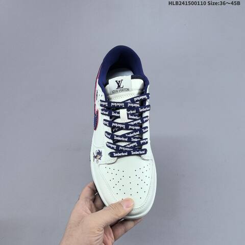 Nike Dunk SB Low Off White Navy Blue Red EU 36-45 Skate Shoe - Unisex (BS-62079)