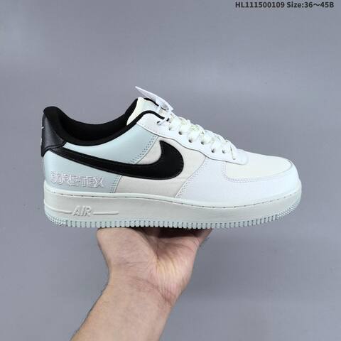 Nike Air Force 1 07 Gore Tex CK2630 004 Sail White Black EU 36-45 Sneaker - Unisex (BS-62105)
