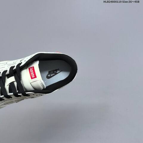Nike SB Dunk Low Retro Supreme DIY Off White Black Red Grey EU 36-45 Skate Shoe - Unisex (BS-61896)