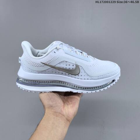 Nike Air Zoom Pegasus Premium White Silver Light Blue EU 36-46 5 Running Shoe - Unisex (BS-62346)