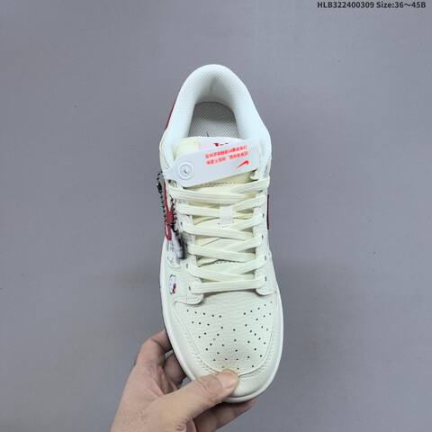 Nike SB Dunk Low Retro DIY Hello Kitty Louis Vuitton Beige Red White Grey Brown EU 36-45 Skate Shoe - Unisex (BS-61408)