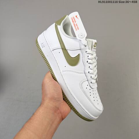 Nike Air Force 1 07 White Olive Green EU 36-45 Sneaker - Unisex (BS-63500)