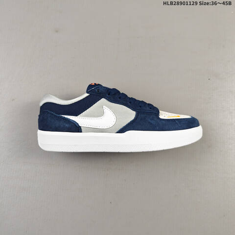 Nike SB Force 58 Navy Blue Grey White EU 36-45 Skate Shoe - Unisex (BS-62969)
