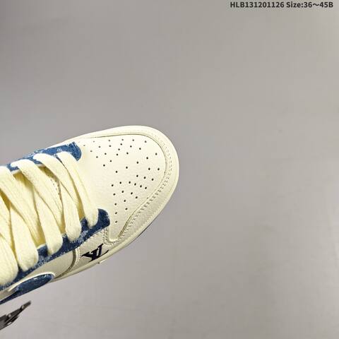 Nike SB Dunk Low Cream White Navy Blue EU 36-45 Skate Shoe - Unisex (BS-63028)
