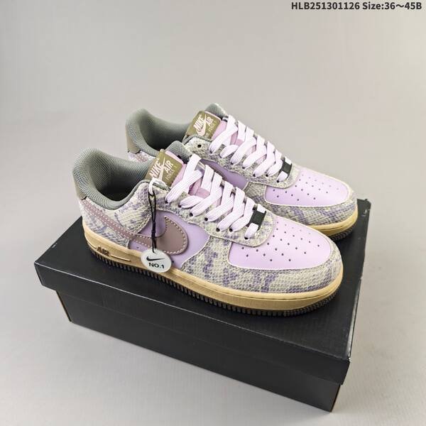 Nike Air Force 1 Low White Grey Blue Purple Beige EU 36-45 sneaker