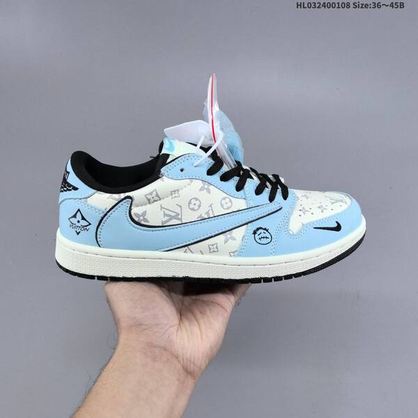 Nike Air Jordan 1 black/white/light blue/red EU 36-45 lifestyle