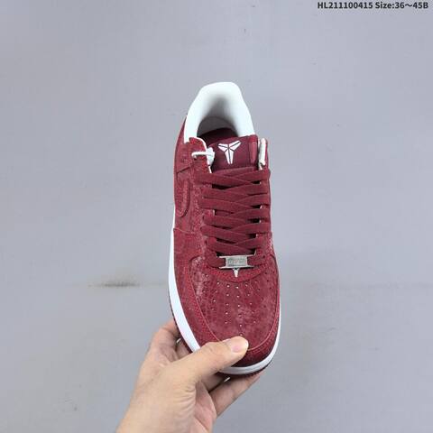 Nike Air Force 1 07 Burgundy White EU 36-45 Sneaker - Unisex (BS-60729)