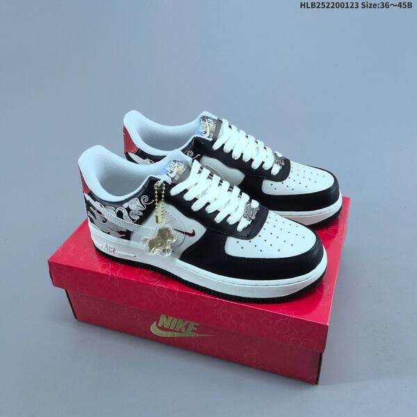 Nike Air Force 1 07 IQ1119 off white black grey red EU 36-45 sneaker