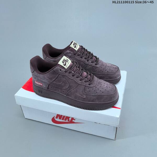 Nike Air Force 1 07 Supreme olive green dark purple EU 36-45 sneaker