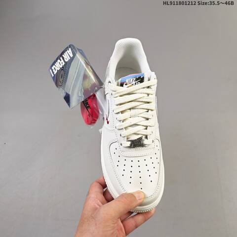 Nike Air Force 1 07 Low Off White Burgundy Red EU 35 5-46 Sneaker - Unisex (BS-62742)
