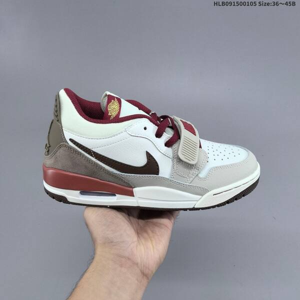 Jordan Legacy 312 Low white/beige/burgundy/brown EU 36-45 lifestyle