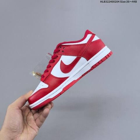 Nike Dunk Low White Red Gold EU 36-44 Skate Shoe - Unisex (BS-61542)