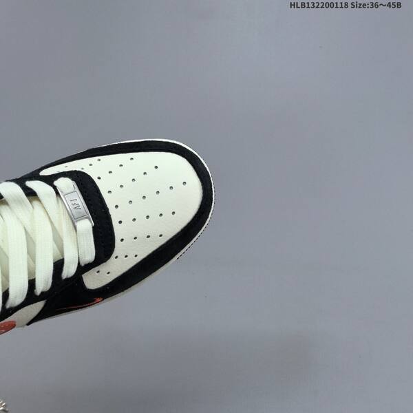 Nike Air Force 1 07 LV8 white black orange EU 36-45 sneaker