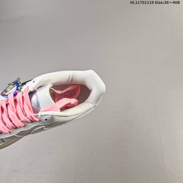 Nike Air Force 1 07 white pink yellow iridescent EU 36-40 sneaker