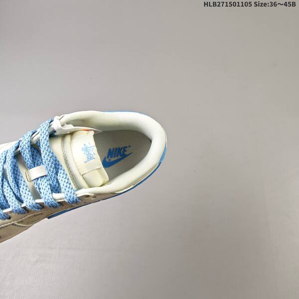 Nike Dunk Low Stussy Supreme Custom sail university blue red EU 36-45 skate shoe