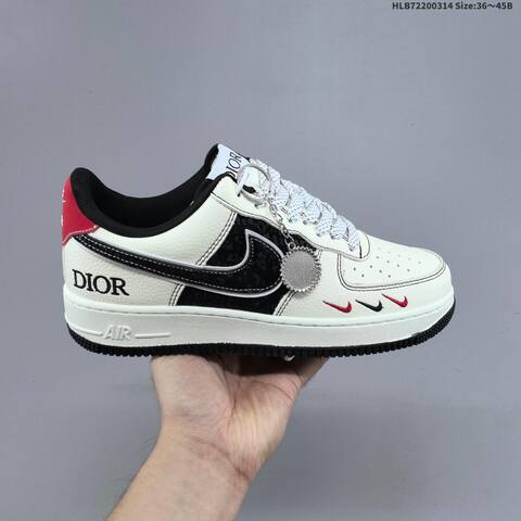 Nike Air Force 1 Low Off White Red Black EU 36-45 Sneaker - Unisex (BS-61324)