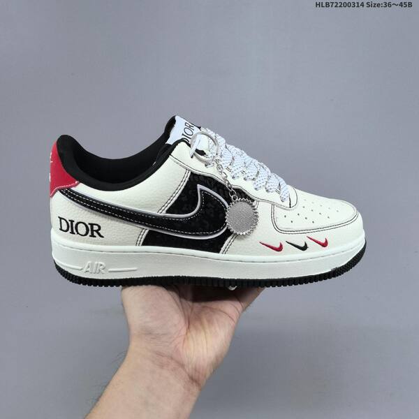 Nike Air Force 1 Low off white red black EU 36-45 sneaker