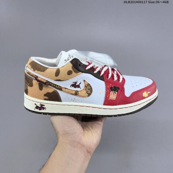Jordan Air Jordan 1 Low OG White/Red/Brown/Tan EU 36-46 casual