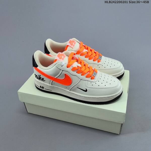 Nike Air Force 1 07 Low off white black orange EU 36-45 sneaker