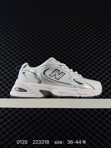 New Balance MR530 White Silver Navy Grey EU 36-44 Sneaker - Unisex (BS-82362)