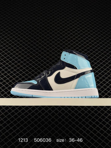 Jordan Air Jordan 1 Retro High OG 555088 115 Navy Blue Light Blue White EU 36-46 Basketball Shoe - Unisex (BS-80073)