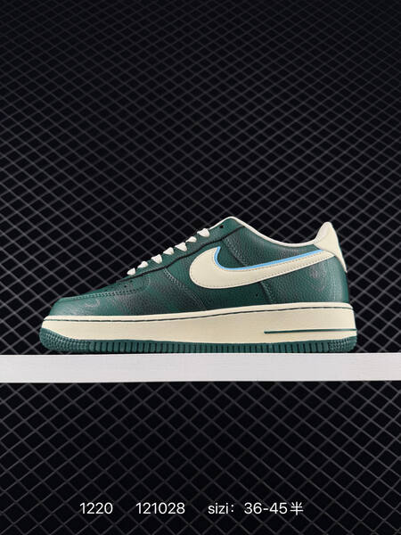 Nike Air Force 1 Low green cream light blue EU 36-45 5 lifestyle