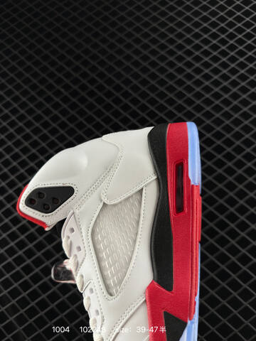 Jordan Air Jordan 5 Retro High HQ7978-101 White Black Red Ice Blue EU 39-47 Basketball Shoe - Unisex (BS-80581)