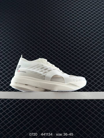On Cloudboom Strike Black White Cream EU 36-45 Running Shoe Running Sneakers - Unisex (BS-85524)