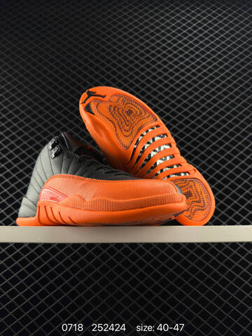 Jordan Air Jordan 12 Retro Black Orange EU 40-47 Basketball Shoe - Men's (BS-81047)
