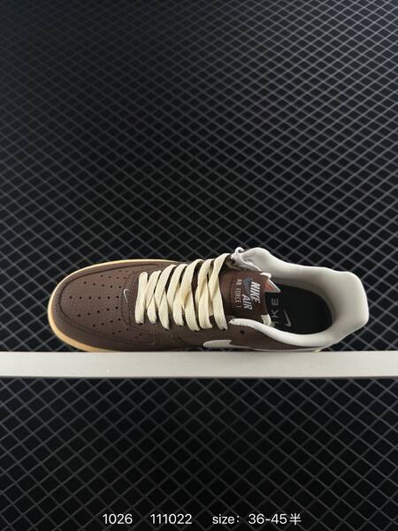 Nike Air Force 1 07 Brown White Cream EU 36-45 lifestyle