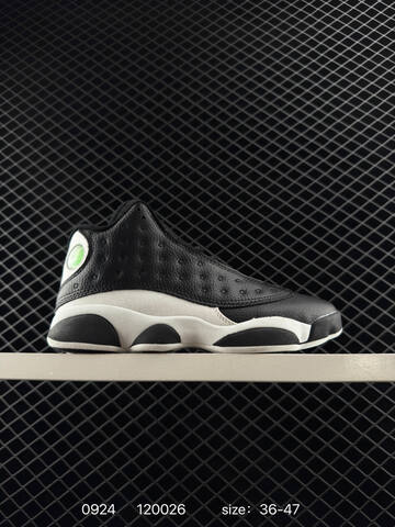 Jordan Air Jordan 13 414571 104 Black White Red Green EU 36-47 Basketball Shoe - Unisex (BS-80642)