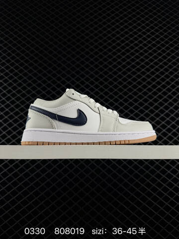 Jordan Air Jordan 1 Low Light Grey White Navy Gum EU 36-45 Sneaker - Unisex (BS-79578)
