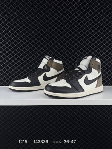 Jordan Air Jordan 1 Retro High OG 555088 115 Sail Black Dark Mocha Brown EU 36-47 Basketball Shoe - Unisex (BS-80058)